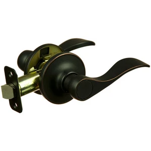 Madison Oil Rubbed Bronze Passage Door Knob Lever (Hall & Closet) - Picture 1 of 1