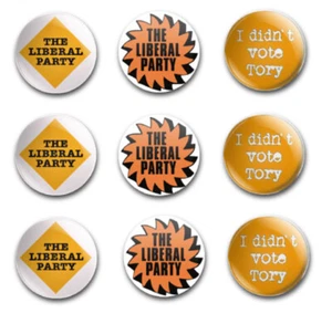 INSIGNIAS PARTIDO LIBERAL 25MM X9 - Imagen 1 de 1