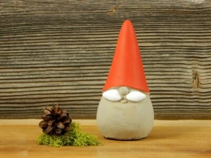 Weihnachtsmann Nikolaus Beton Wichtel rot Weihnachtsdeko Advent Figur Deko  - Bild 1 von 2