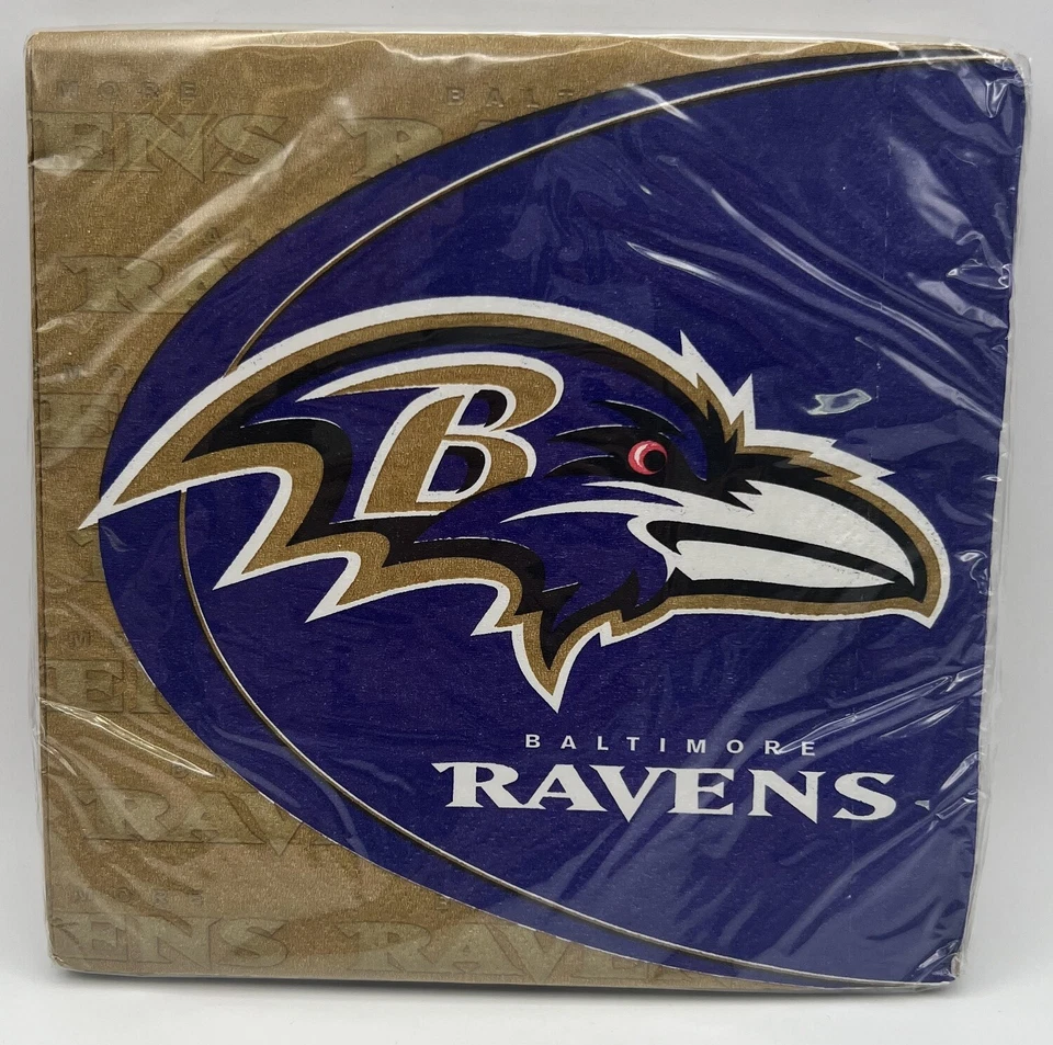 Бумажные салфетки для завтрака Baltimore Ravens NFL Pro Football Sports - Изображение 1 из 1