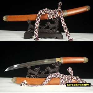 Battle Ready Tanto Schwert Kurzmesser Japan Ninja Katana Damast Folded Steel - - Bild 1 von 11