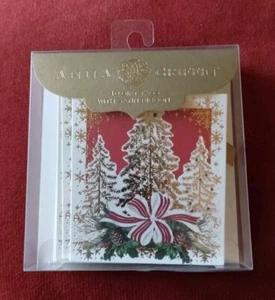 Anna Griffin ETIQUETAS DE REGALO DE VACACIONES ÁRBOLES DORADOS Y PIÑAS NAVIDAD de colección insp NUEVO - Imagen 1 de 2