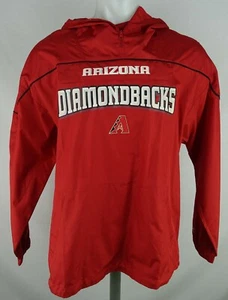 Arizona Diamondbacks MLB Men's Reebok Red 1/4 Zip Windbreaker  - Picture 1 of 5