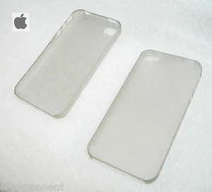 COVER CUSTODIA PER APPLE IPHONE 4 4S COLORE GRIGIO CHIARO TRASPARENTE - Foto 1 di 1
