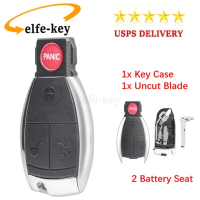 Funda Carcasa Llavero Coche Control Remoto 4 Botones Para Mercedes Benz E C R S CL GL SL SLK ML Foto 1 de 4