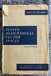 Finite-Dimensional Vector Spaces By Paul Halmos (1958, Hardcover) **Good** - Picture 1 of 6
