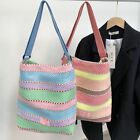 Handmade Straw Handbag Large Capacity Shoulder Bag Fashion Beach Bag  Summer