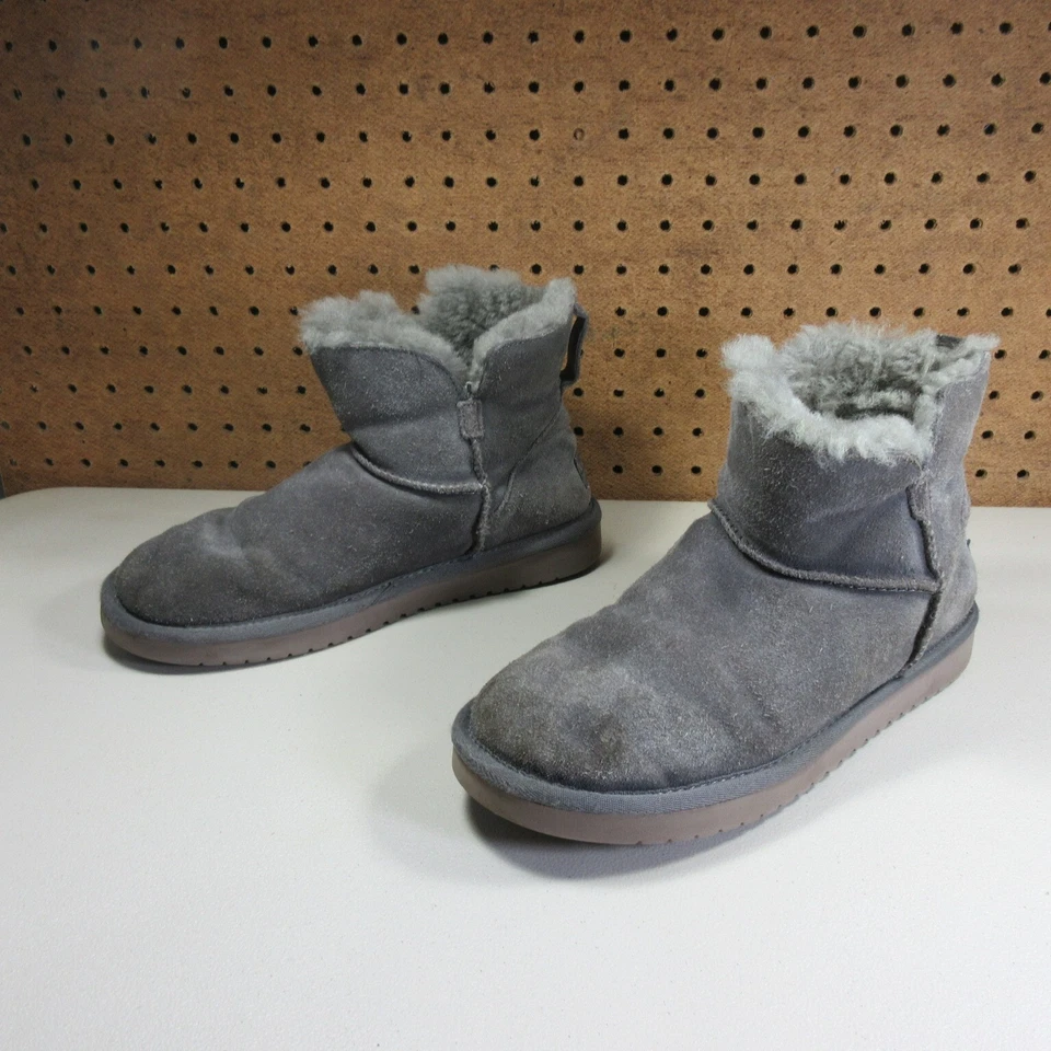 UGG Mujer Gris Mini Koolaburra Invierno Botas 7 M 1015209 Foto 1 de 4