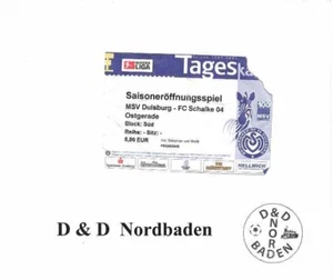 Ticket / Eintrittskarte 02/03 Freundschaft MSV Duisburg - FC Schalke 04 - Bild 1 von 1