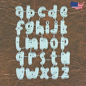 Hand Lettered Lowercase Alphabet Cutting Dies – For Cards Scrapbooking Décor + - Picture 1 of 3