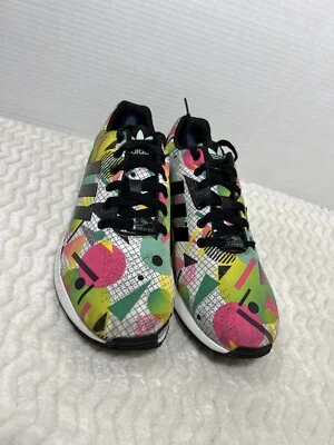 Adidas Torsion ZX Flux Shoes Women’s Size 10 Sneakers Multi Color Geometric - Image 1 of 4