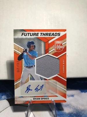 2022 Elite Extra Edition Ryan Spikes Future Threads Jersey Auto /199 - Image 1 of 2
