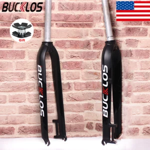 26/27.5/29 in Mountain Bike Fork 1-1/8" Disc Brake Aluminum Alloy MTB Rigid Fork - Picture 1 of 13