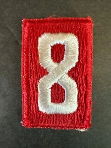 Número de unidad vintage BSA Boy Scouts of America ROJO y BLANCO para uniforme número 8 - Imagen 1 de 6