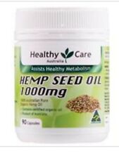 Healthy Care Hemp Seed Oil 1000mg 90 Capsules Ozhealthexperts