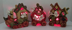 Vintage Cracker Barrel Light Up Ghost Train Ceramic Masquerade Party    VIDEO - Picture 1 of 15