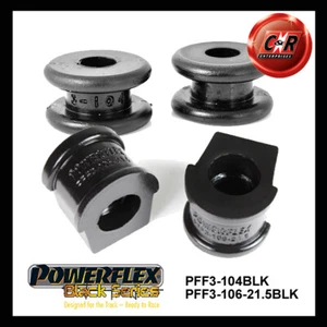 Powerflex Black FrARB DropLk Up + 21.5mm ARB-CtrlArm Bushes For Audi Coupe 81-94 - Picture 1 of 10
