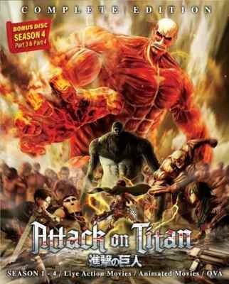 Attack On Titan - Complete Collection Boxset (Season 1-4) with English Dubbed - Image 1 of 4