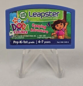 Dora The Explorer Camping Adventure Leap Frog Leapster Learning Game Cartridge - Picture 1 of 2