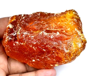 424.00 Ct Natural Baltic Butterscotch Egg Yolk Amber Faceted Rough Certified - Picture 1 of 6
