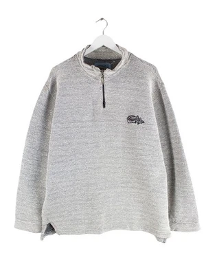 Weird Fish Knit Half Zip Sweater Grau XXL Herren - Bild 1 von 4