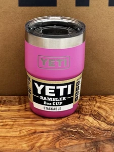 YETI Rambler 8 oz Stackable Cup Espresso Wildflower Fuchsia Limited Edition - Picture 1 of 3