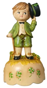 Vintage 1978 Berman Anderson Irish Boy Leprechaun Music Bank Japan Shamrock Hat - Picture 1 of 3