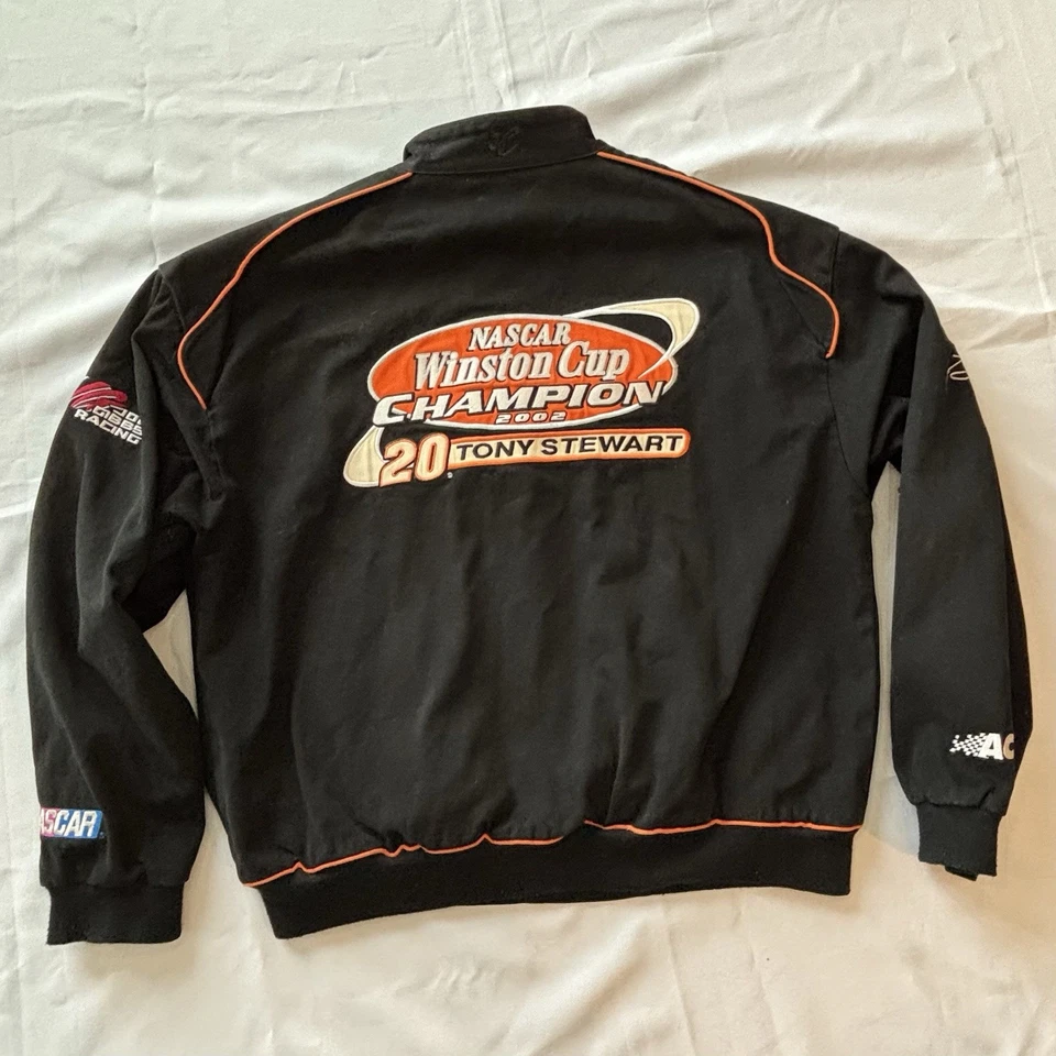 Chaqueta De Colección NASCAR Tony Stewart Talla L 2002 Winston Cup Champion Home Depot Foto 1 de 4