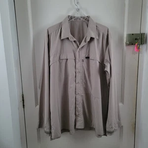 Paramo Parameta A Long Sleeve Shirt Beige Size XXL Quick Wicking Camping Hiking - Picture 1 of 18