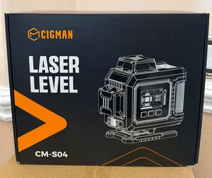 CIGMAN 4x360 Green Laser Level Self-Leveling Bluetooth Case USB-C S04 - Picture 1 of 4