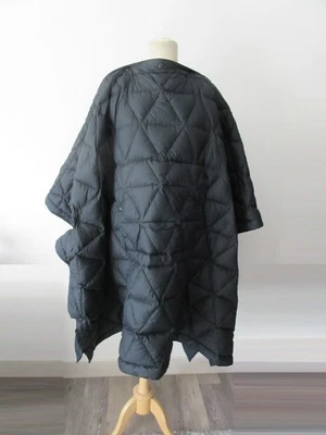 AETHER black down quilted poncho OS - Image 1 of 4