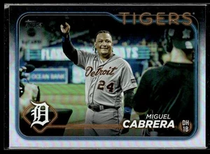 2024 Topps #201 Miguel Cabrera Rainbow Foil - Picture 1 of 2