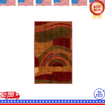 Alfombra abstracta lavable a máquina vino Picasso (2 pies 6 pulgadas) x 3 pies 10 pulgadas) NUEVO Foto 1 de 4