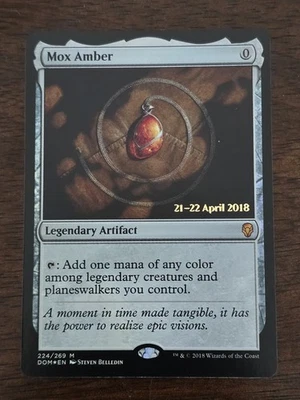 MTG Mox Amber Dominaria Prerelease Foil Lightly Played - Image 1 of 2
