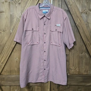 Magellan Outdoors Shirt Mens XL Red White Fish Gear Fishing Vented Relaxed Fit - Picture 1 of 6