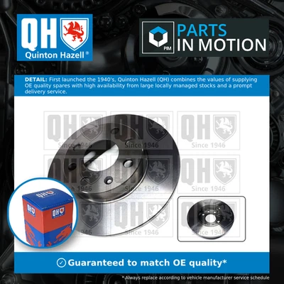 2x Brake Discs Pair Solid fits OPEL KADETT D, E 1.2 Front 79 to 86 236mm Set QH - Image 1 of 4