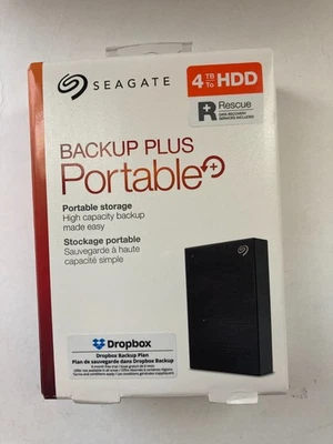 Brand new 4 TB Seagate Rescue Edition External Hard Drive, USB 3.0 - Image 1 of 4