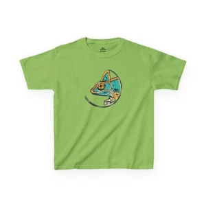 Kids Chameleon Tee - Animal Lover Birthday Gift, Kids Clothing, Summer, Lizard - Picture 1 of 25