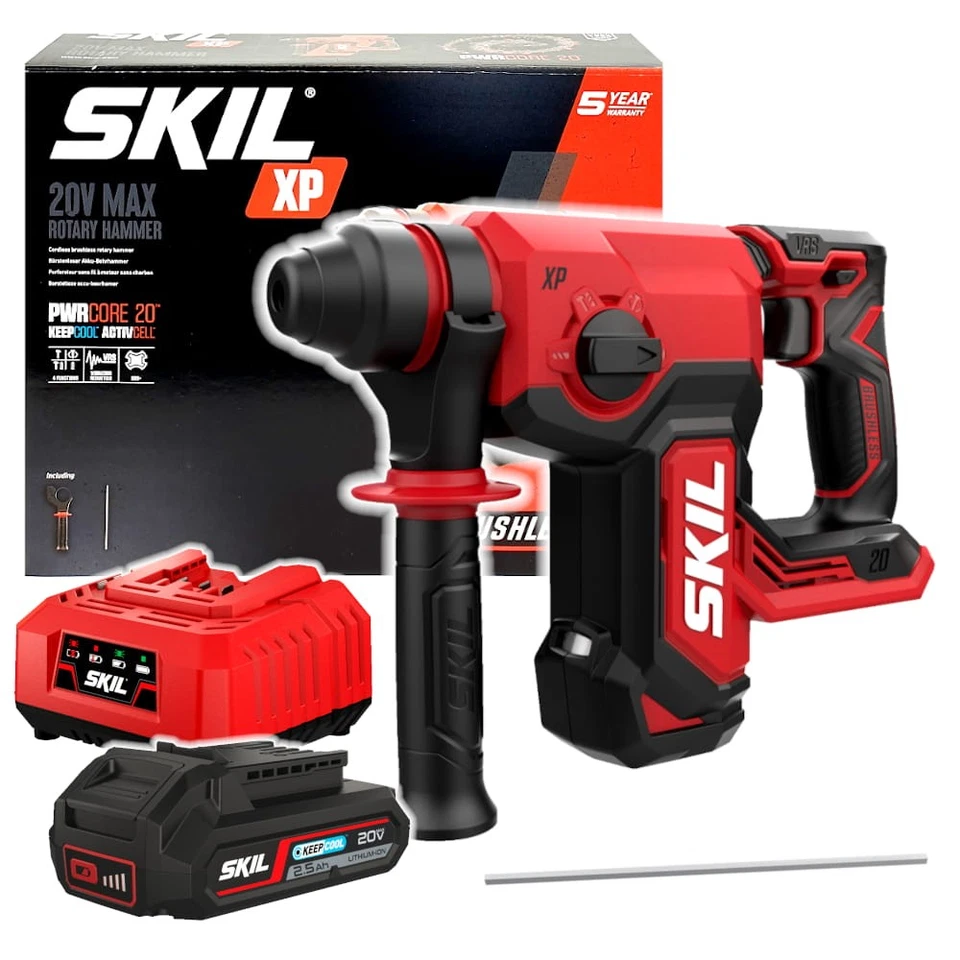 Skil 20V 3851 CC SDS-plus marteau rotatif sans fil 2.2J (1x2.5Ah Carton) - Photo 1/4