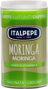 Italpepe, Moringa Macinata, Fonte Di Vitamina A, Pack Richiudibile 100% Riciclab - Foto 1 di 12