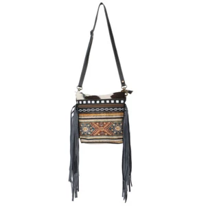 Borsa da donna KB OHLAY KB651 Cross Body in tela riciclata con capelli in vera pelle - Foto 1 di 1