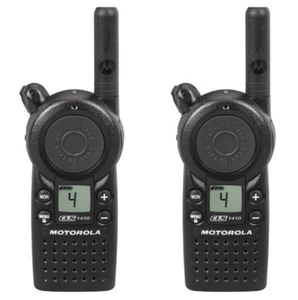 Motorola CLS1410 Affordable Portable Two-Way Radios UHF 4 Channel - QTY 2 - Picture 1 of 8