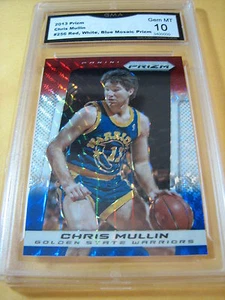 CHRIS MULLIN WARRIORS 2013 PRIZM RED, WHITE, BLUE MOSAIC PRIZM # 256 GRADED 10 - Bild 1 von 1