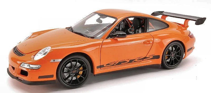 Porsche 911 GT3 RS 997 2007 Orange 1:18 WELLY 1609 - Immagine 1 di 1
