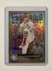 2022 Topps Chrome Ben Baller Adam Wainwright Gold Refractor /50 St. Louis Cards