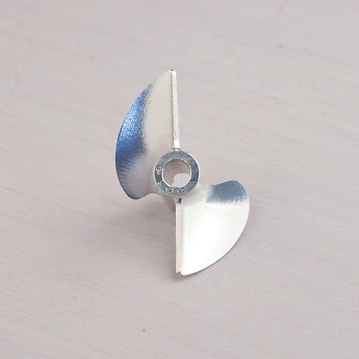 #1676 CNC 3/16 Aluminum Propeller 40mm 2 Bladed 4014 Prop. for RC Boat - Image 1 of 4