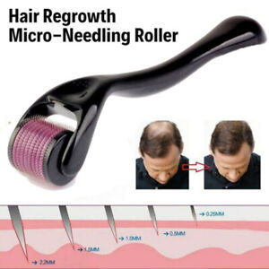 Hair Regrowth Micro-Needling Roller Stimulates Hair Growth 540 Titanium Painless