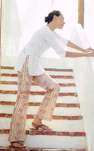 2 Anthropologie Parsley Print "Tapestry Printed Jean" Pants - Picture 1 of 10