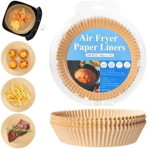 100Pcs 7.9 Inch Non Stick Air Fryer Liners Disposable Parchment Paper for Baking - Picture 1 of 7