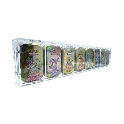 TCG-CASES.DE Estuche de acrílico adecuado para 8x Pokemon Mini Tin Prismatic Evolutions